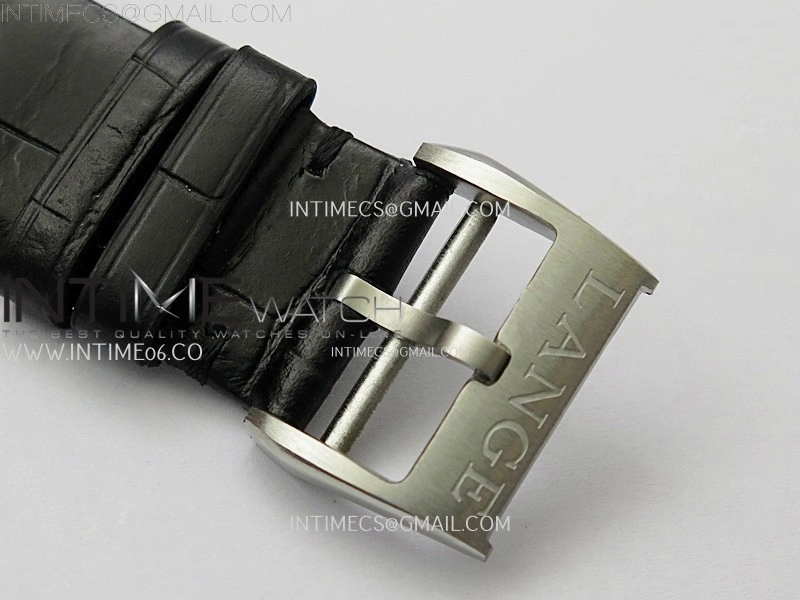 Saxonia Thin 211.026 SS SVF Silver dial On Black Leather Strap A2892